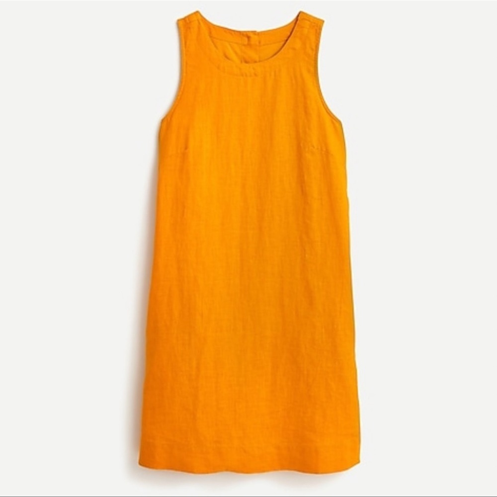 J.Crew Button Back Shift Dress Ochre